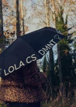 Online Paraguas pequeño automático logo |  Complementos | Lola Casademunt Paraguas