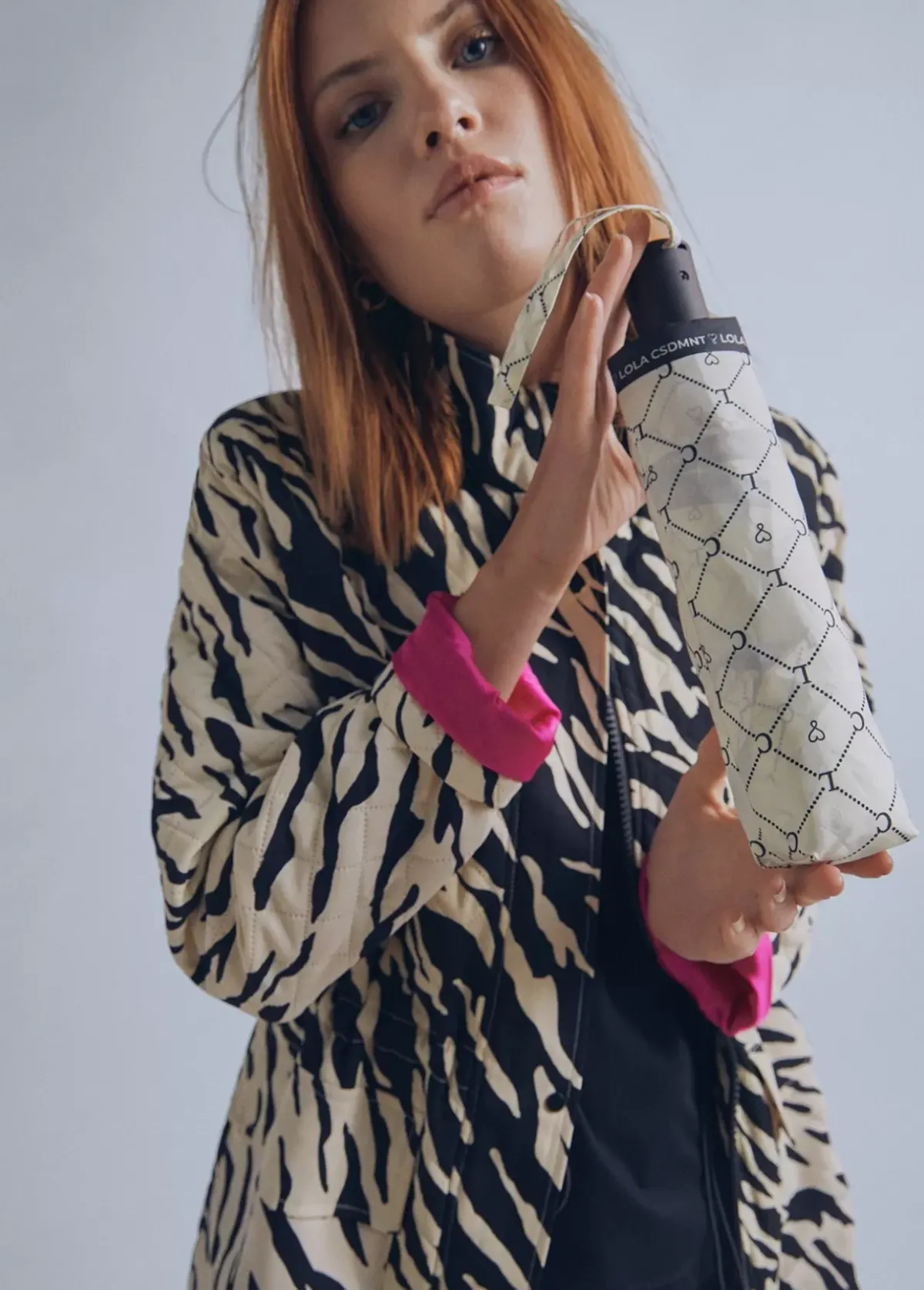 Hot Paraguas pequeño automático logotipado | Lola Casademunt Paraguas