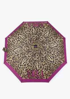 Outlet Paraguas pequeño automático animal print | Lola Casademunt Animal Print|Paraguas