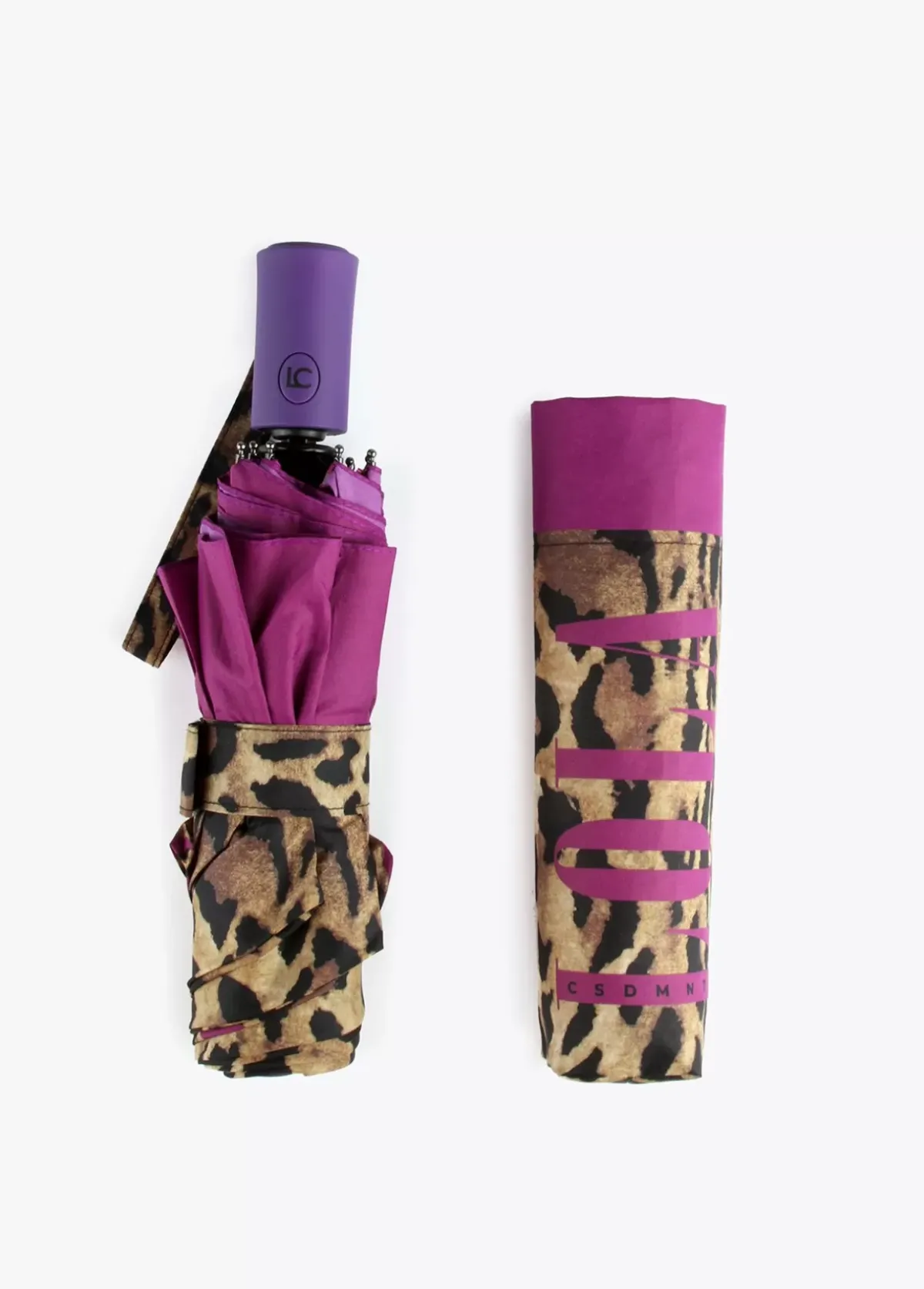 Outlet Paraguas pequeño automático animal print | Lola Casademunt Animal Print|Paraguas