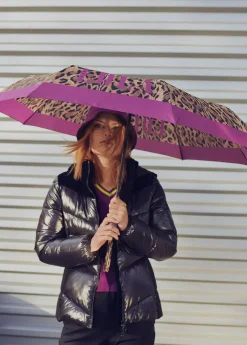 Outlet Paraguas pequeño automático animal print | Lola Casademunt Animal Print|Paraguas