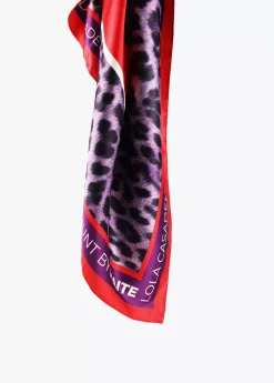 Clearance Pañuelo animal leopardo lilas Accesorios