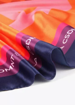 New Pañuelo leopardo y logo Animal Print|Bufandas Y Pañuelos