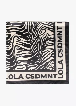 Discount Pañuelo satinado animal y corazones Animal Print|Bufandas Y Pañuelos