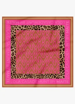 Outlet Pañuelo satinado estampado Animal Print|Bufandas Y Pañuelos