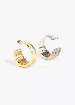Sale Pendiente piercing de cristales Pendientes