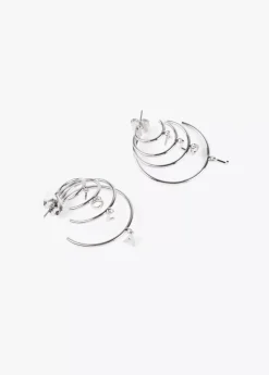 Online Pendientes 4 aros Pendientes