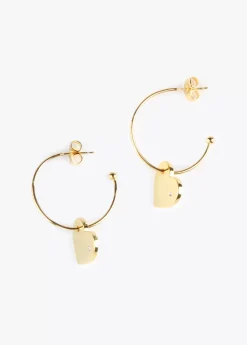 Outlet Pendientes aro con corazón Pendientes