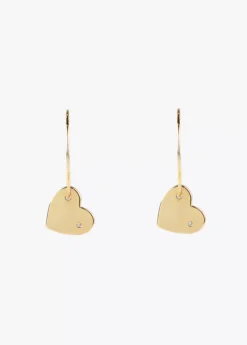 Outlet Pendientes aro con corazón Pendientes