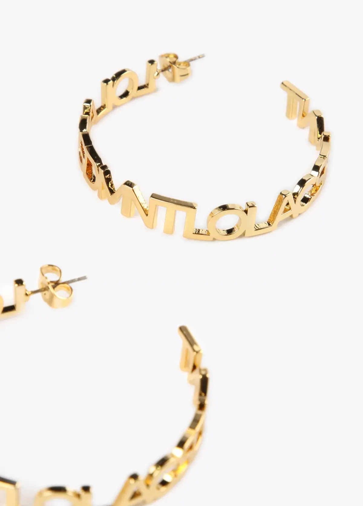 Online Pendientes aro logotipado Pendientes