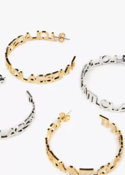 Outlet Pendientes aro logotipado Pendientes