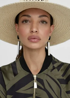 Clearance Pendientes blanco y negro Bisuteria