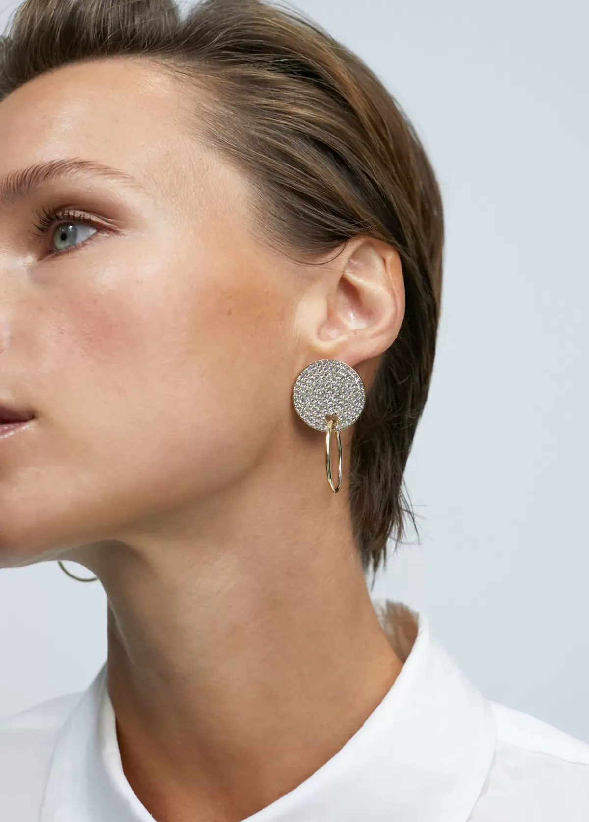 Clearance Pendientes botón y aro Pendientes