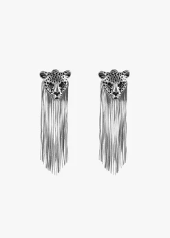 Sale Pendientes cabeza de leopardo Bisuteria