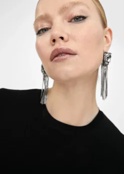 Sale Pendientes cabeza de leopardo Bisuteria