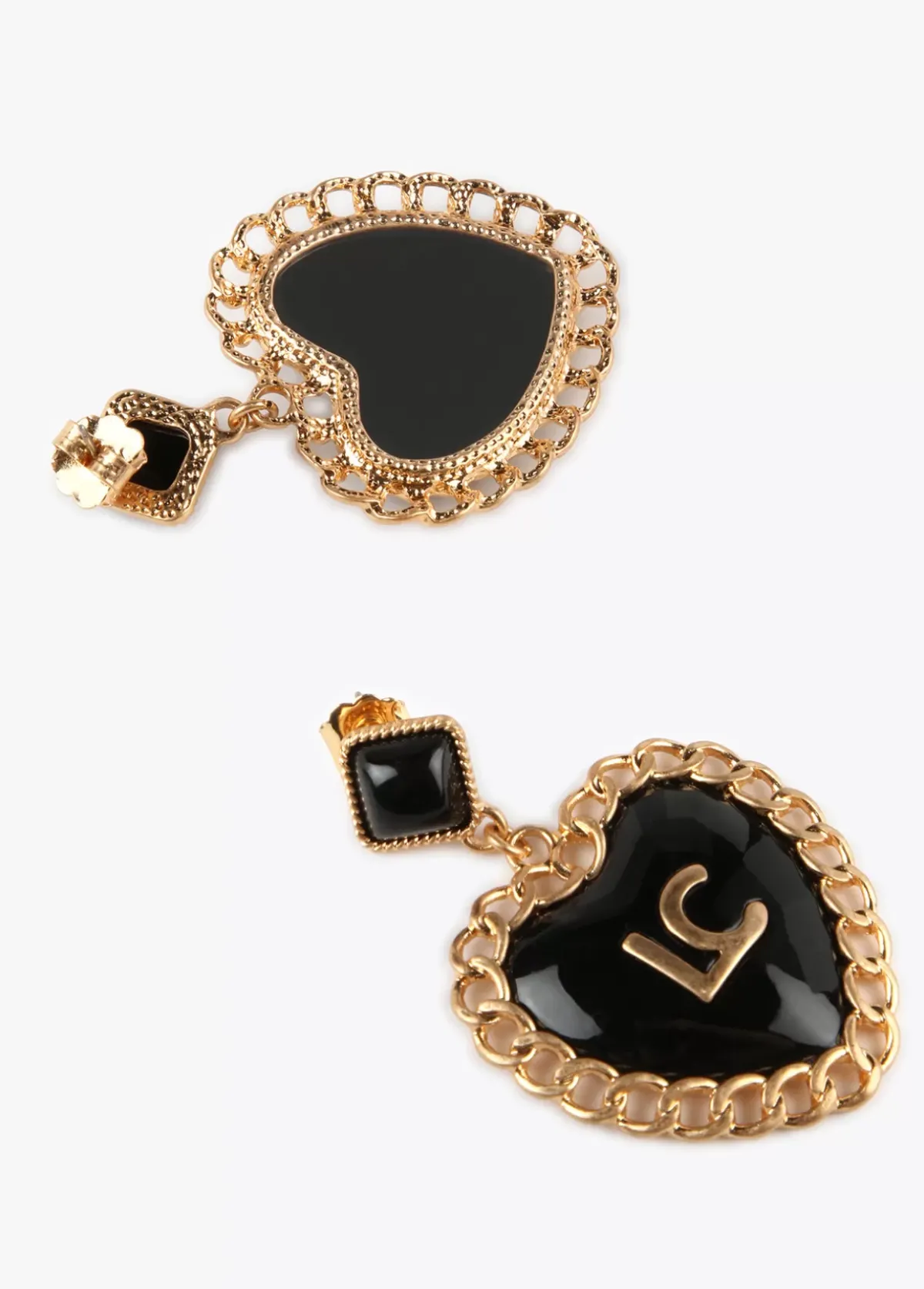 New Pendientes corazón encadenado Pendientes