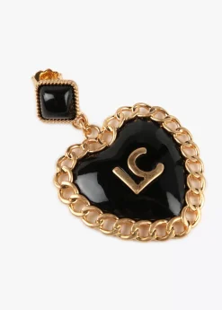 New Pendientes corazón encadenado Pendientes