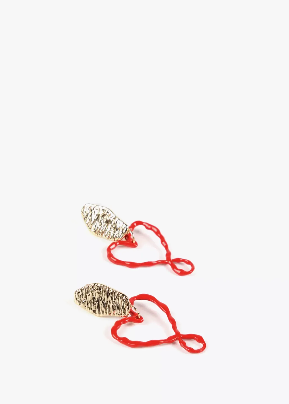 Sale Pendientes corazón lacado Bisuteria