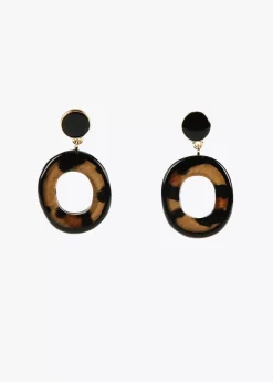 Best Pendientes de aro animal print Bisuteria