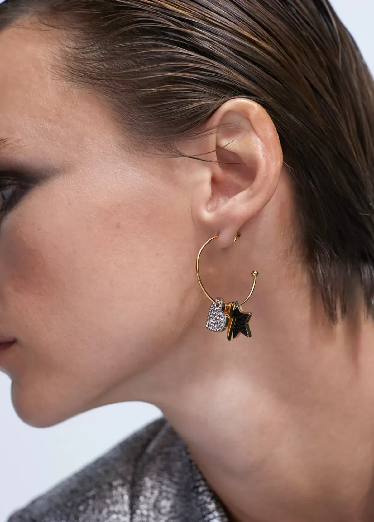 Best Pendientes de aro con charms Pendientes