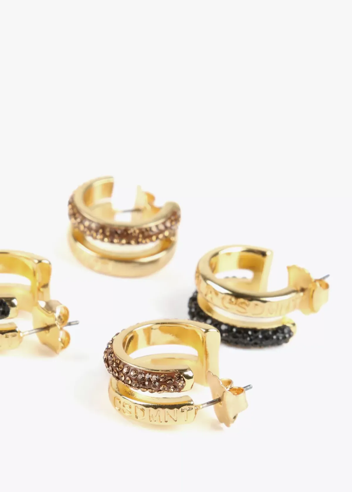 Discount Pendientes doble aro Pendientes