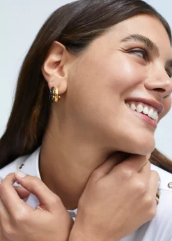 New Pendientes doble aro Pendientes