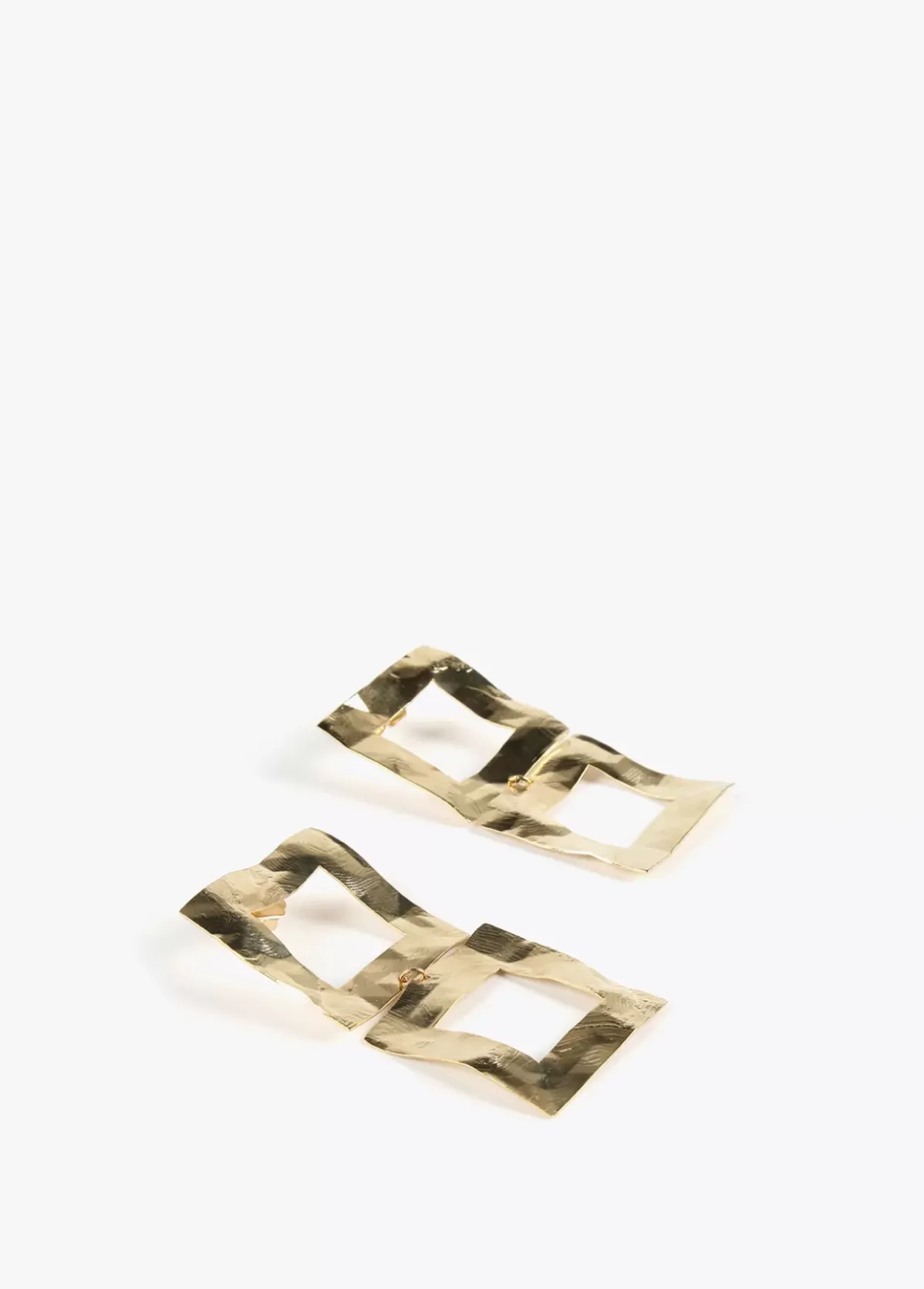 Clearance Pendientes s doble cuadrado Bisuteria