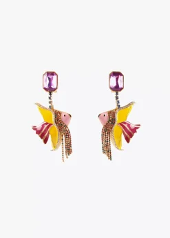 Pendientes pez de colores Bisuteria