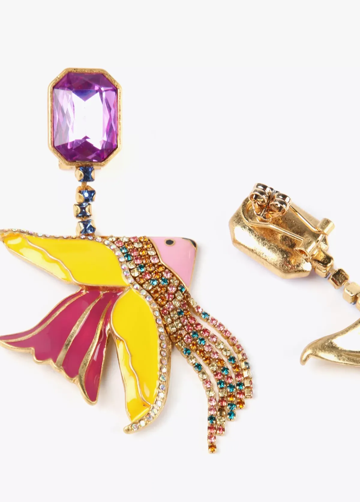 Pendientes pez de colores Bisuteria