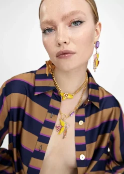 Pendientes pez de colores Bisuteria