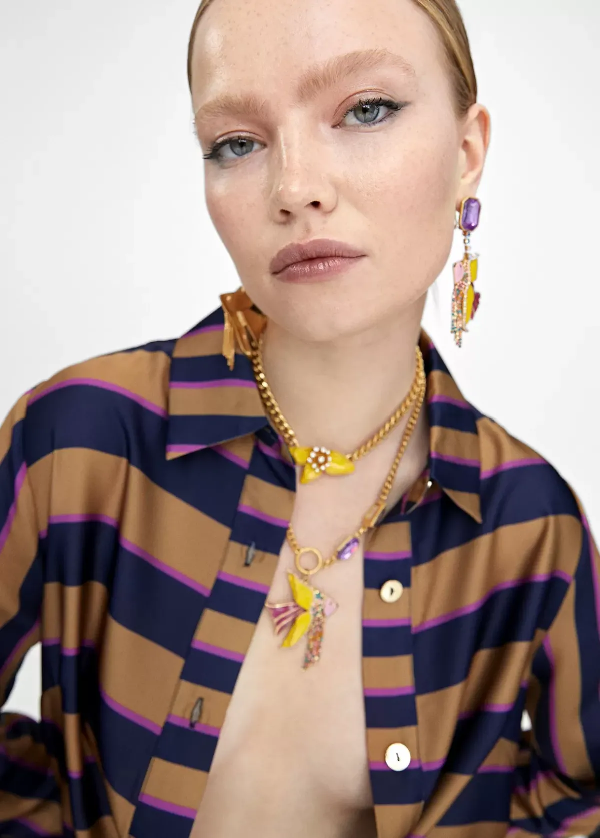 Pendientes pez de colores Bisuteria