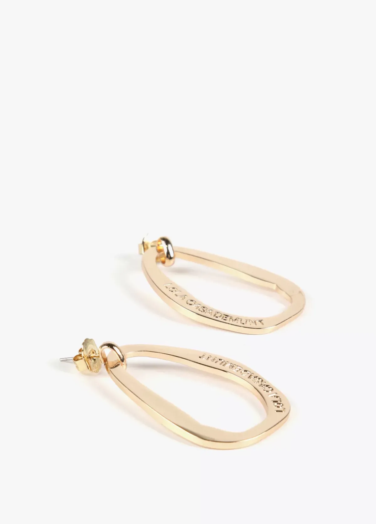 Outlet Pendientes óvalo grande Bisuteria