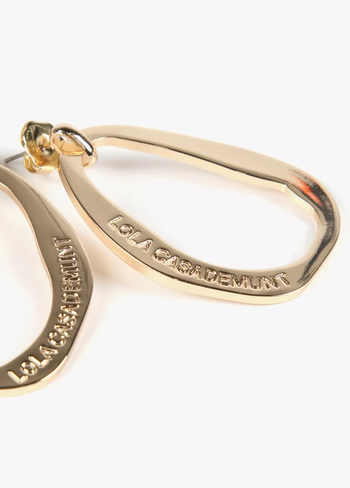 Outlet Pendientes óvalo grande Bisuteria