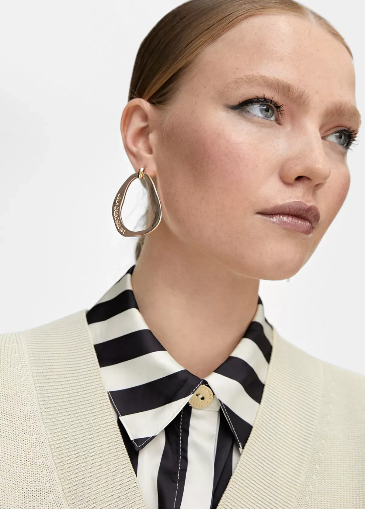 Outlet Pendientes óvalo grande Bisuteria