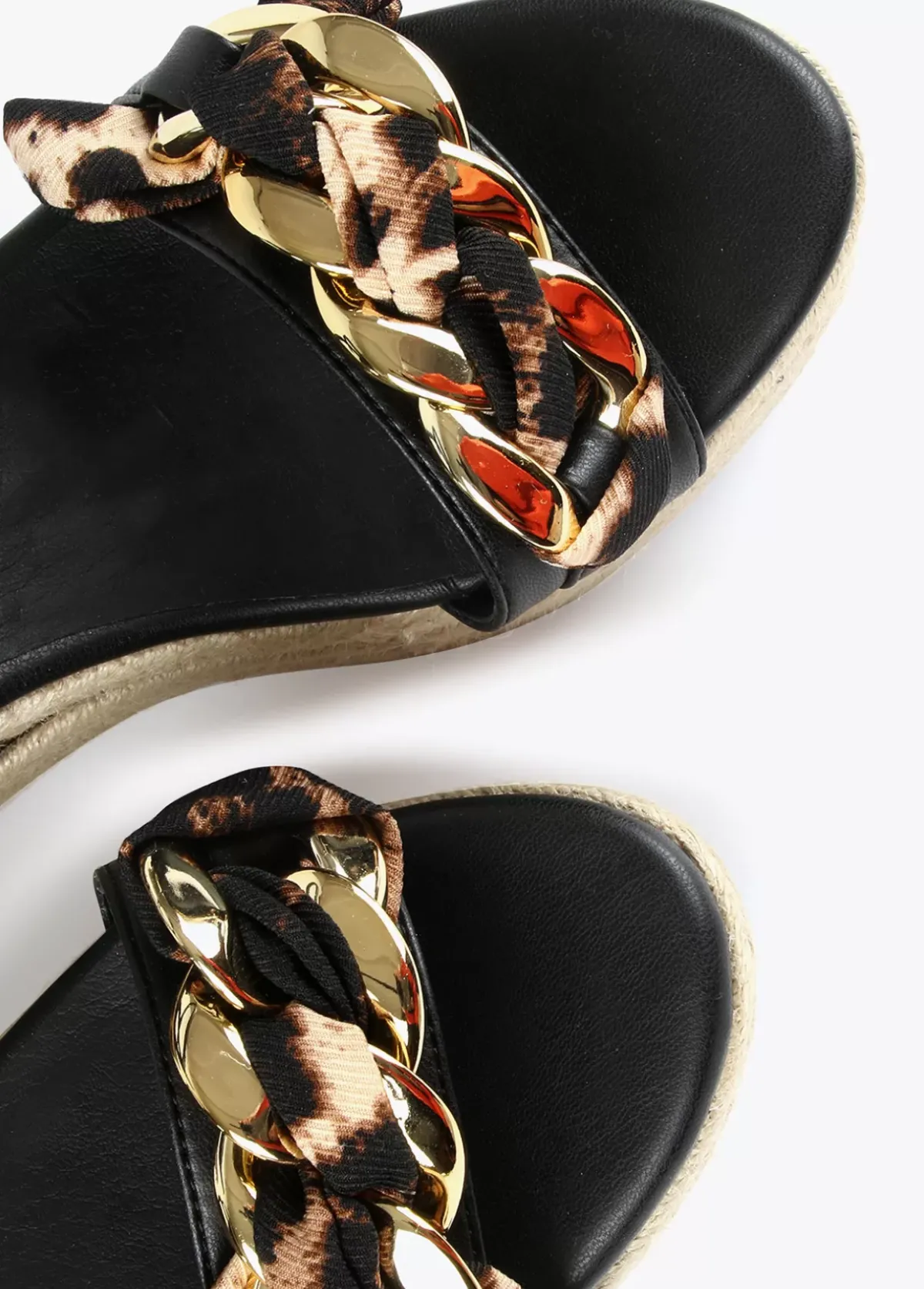 Best Sandalia cuña con estampado animal Calzado