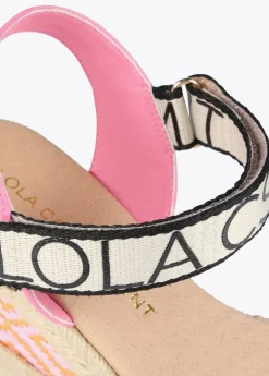 New Sandalia cuña efecto rafia fantasía. Calzado