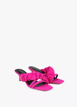 Online Sandalia de tacón con fruncido Calzado