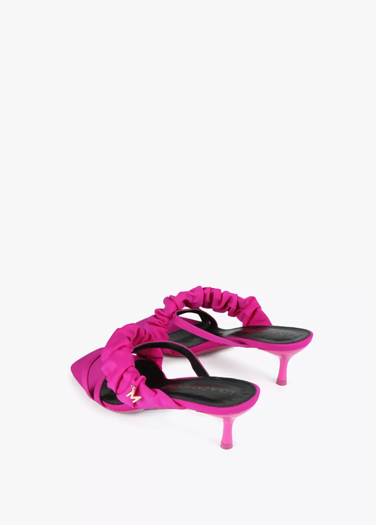 Online Sandalia de tacón con fruncido Calzado