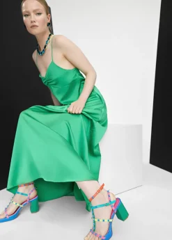 Best Sandalia de tacón con tiras multicolor Calzado