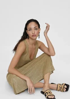 Online Sandalia pala efecto rafia Calzado