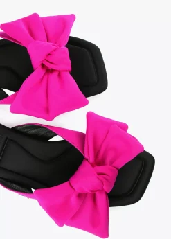 New Sandalia plana con lazo Calzado