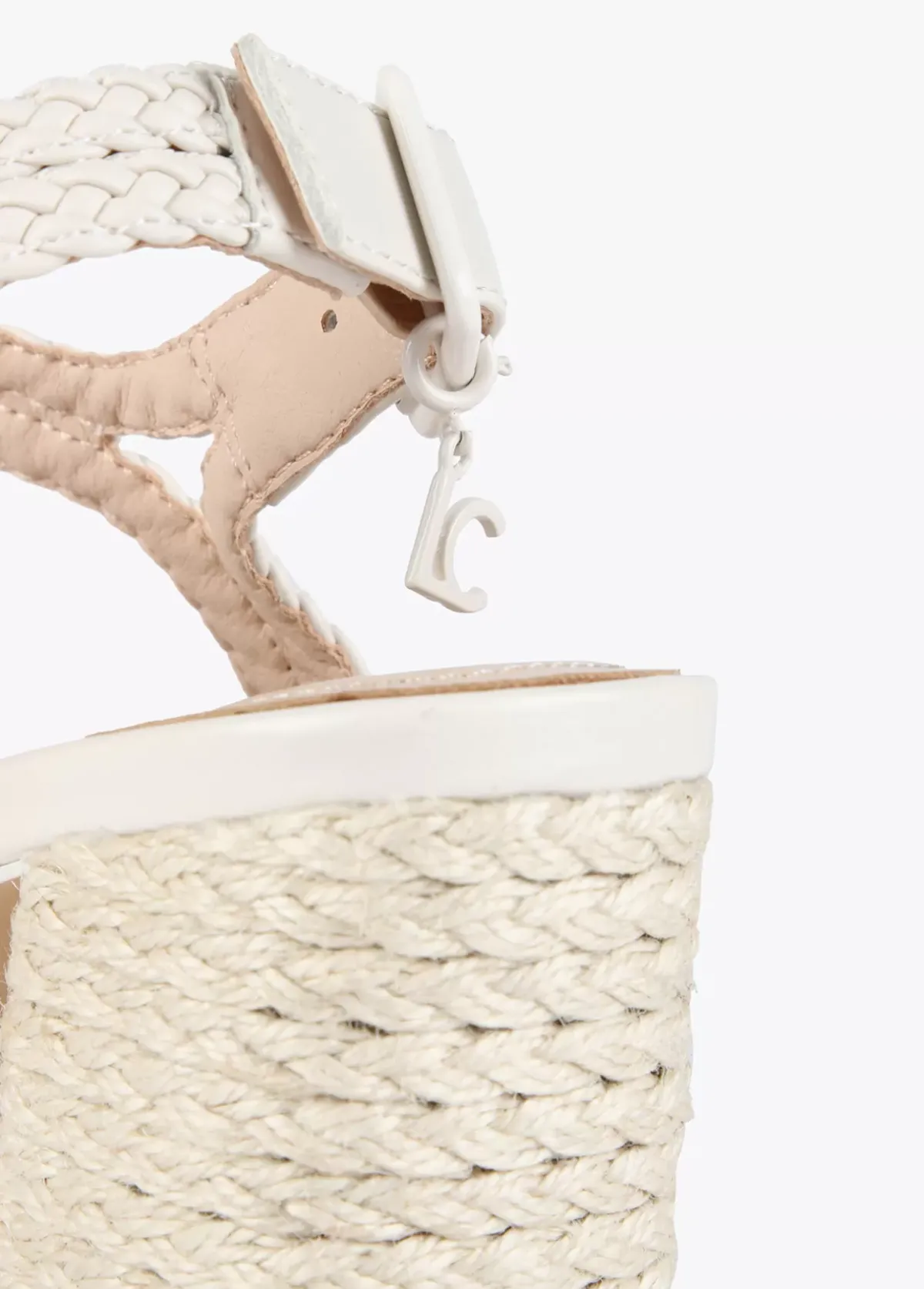 Outlet Sandalia plataforma y efecto crochet Calzado