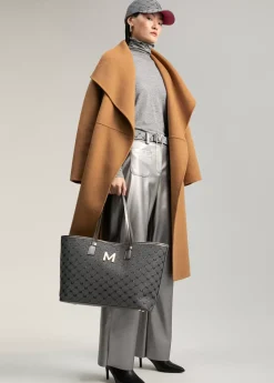 Online Shopper gris monograma Bolsos Shopper|Bolsos De Hombro