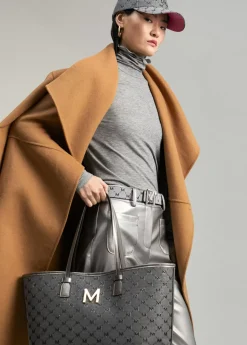 Online Shopper gris monograma Bolsos Shopper|Bolsos De Hombro