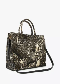 Shopper jacquard Animal Print|Bolsos Shopper
