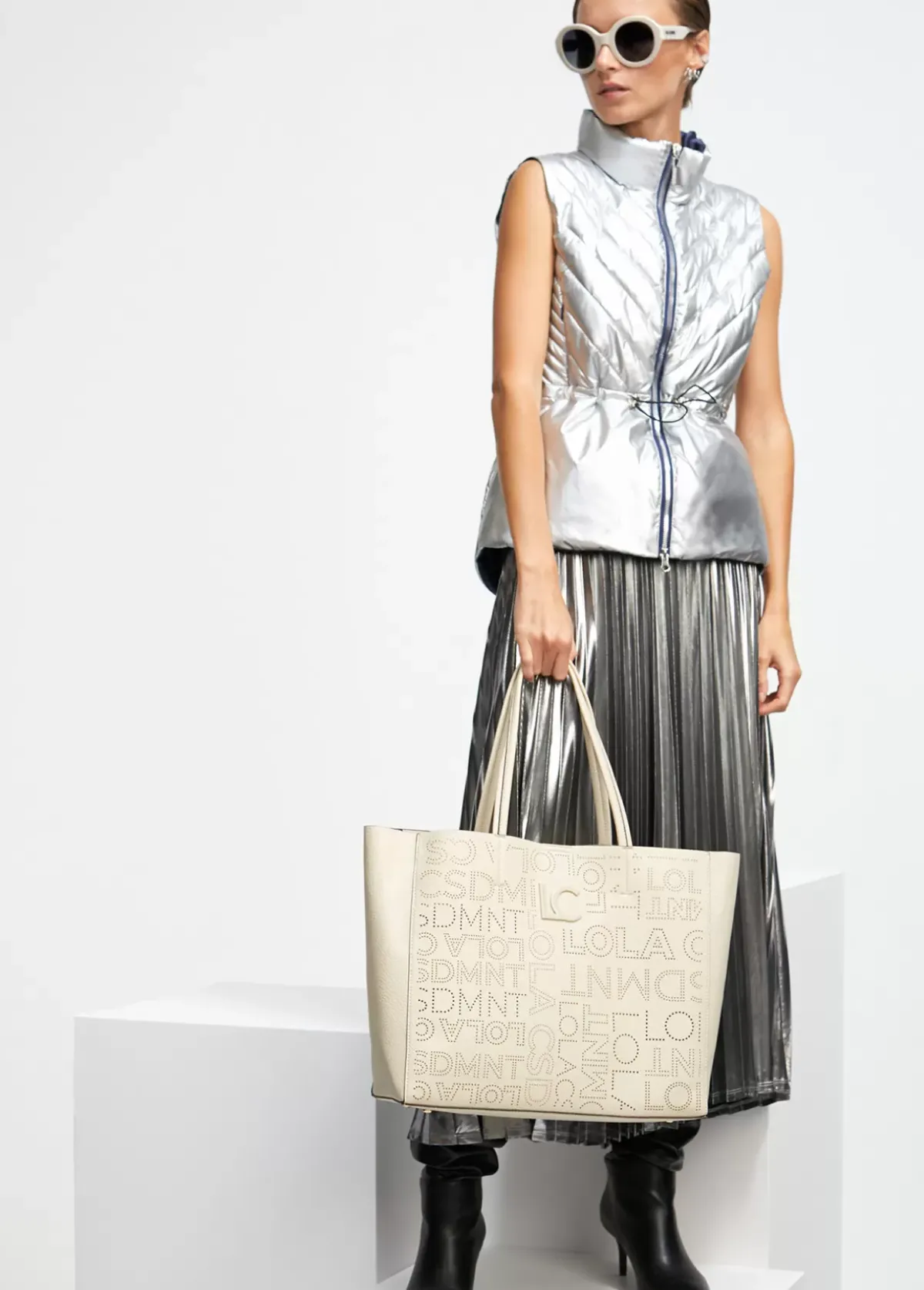 Shopper logo troquelado Bolsos Shopper|Bolsos De Hombro