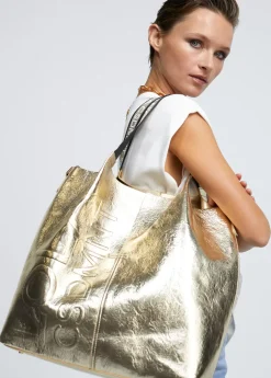 Outlet Shopper metalizado Bolsos Shopper|Bolsos De Hombro