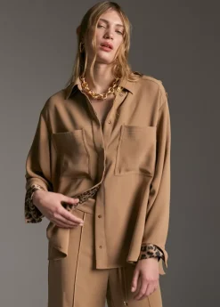 Clearance Sobre camisa bolsillos Camisas Y Blusas