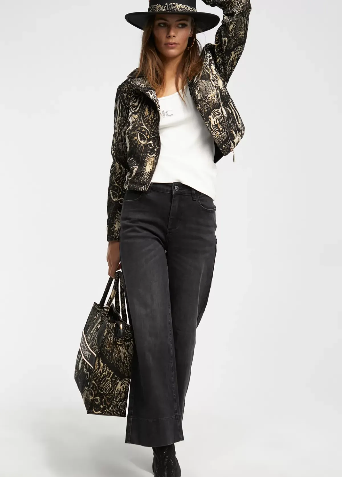 Sombrero cinta jacquard Animal Print|Gorros Sombreros Y Guantes