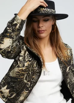Sombrero cinta jacquard Animal Print|Gorros Sombreros Y Guantes